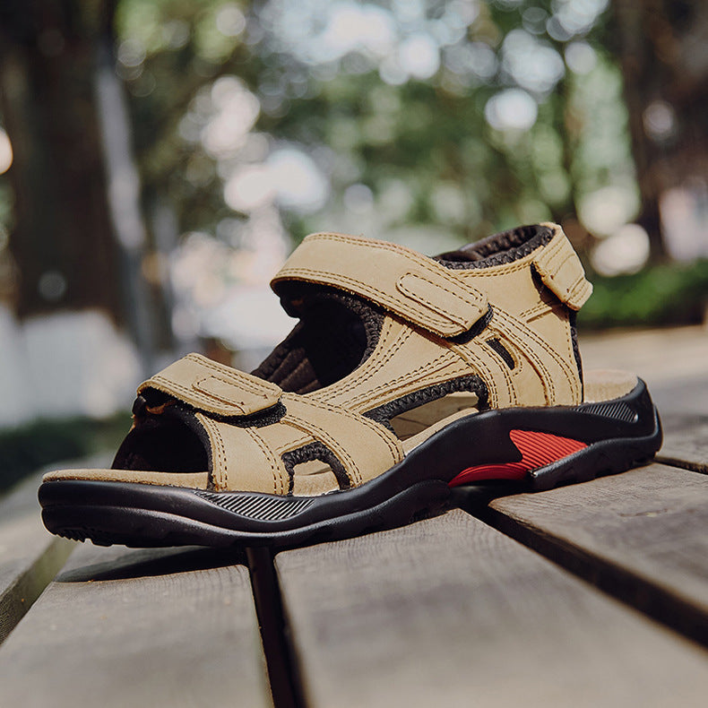 Men's Roman Sandals – Leather-Look Upper, Outdoor Style