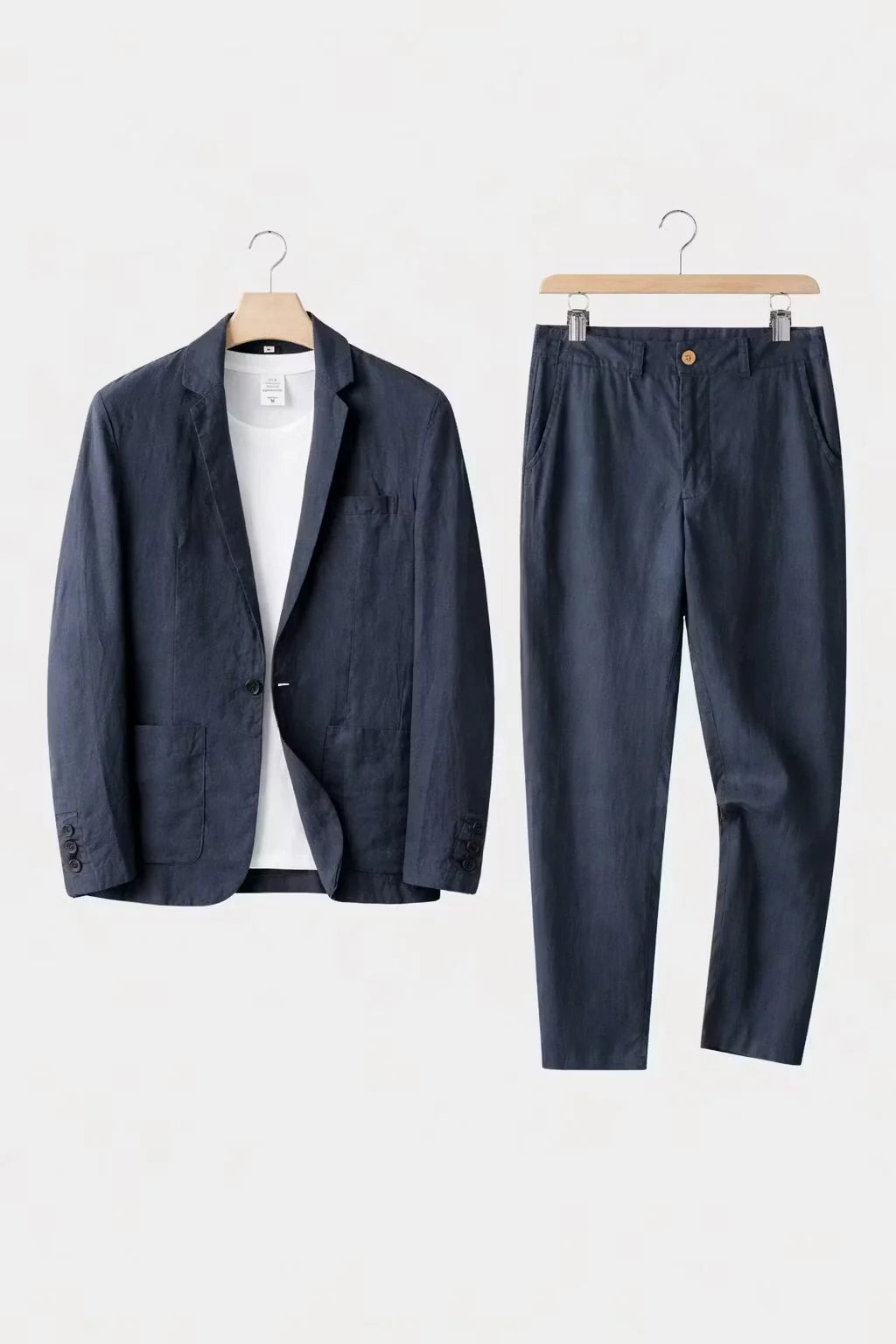 Men's Blended Linen Costume – Casual Summer Fit