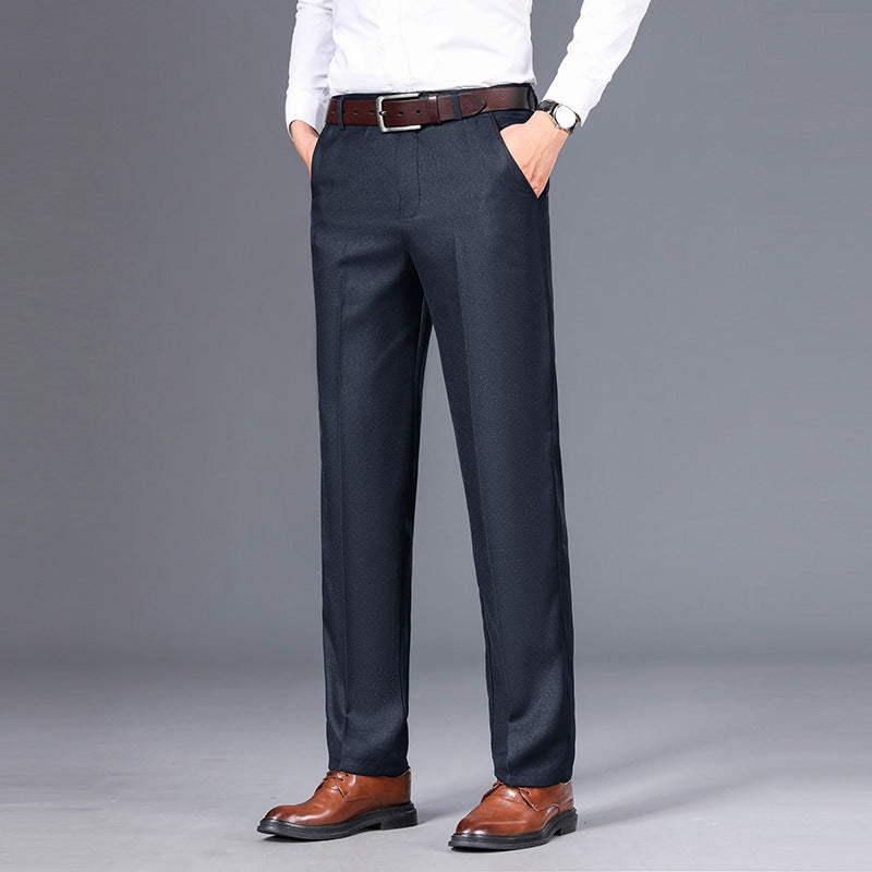 Men's Straight-Leg Trousers - Smart Casual Style