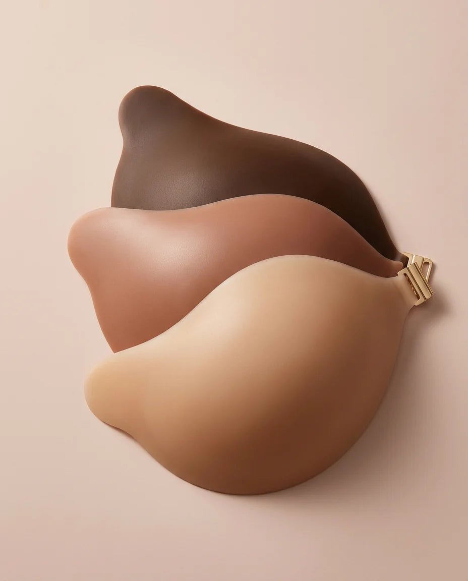 Invisible Silicone Adhesive Bras for Women - Open-Back Support