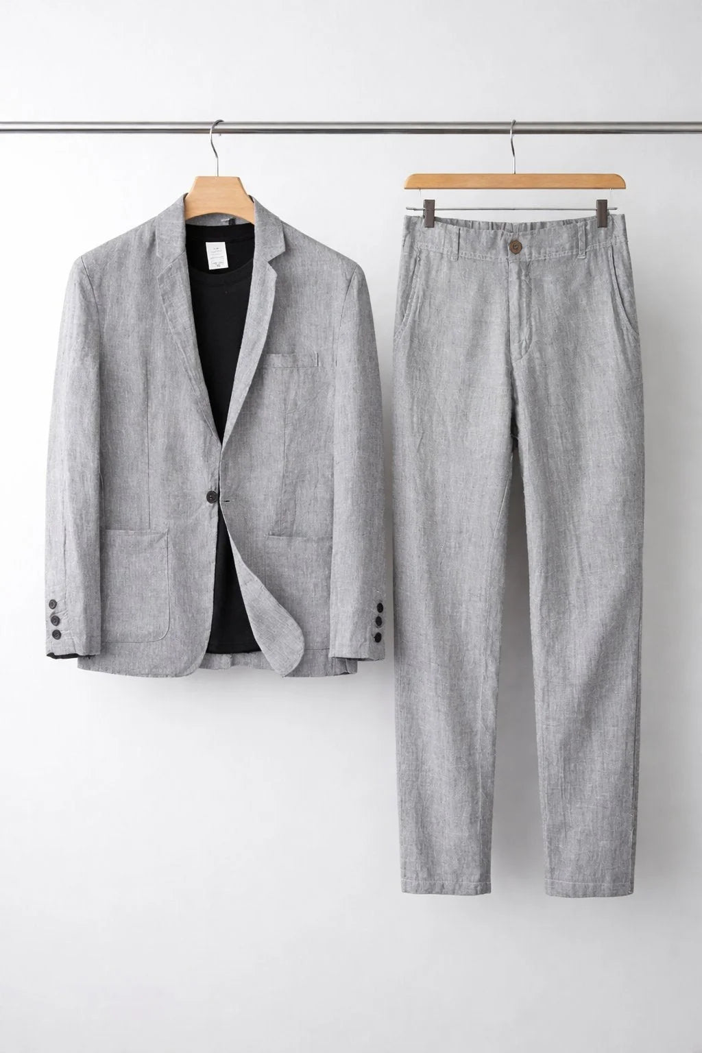 Men's Blended Linen Costume – Casual Summer Fit
