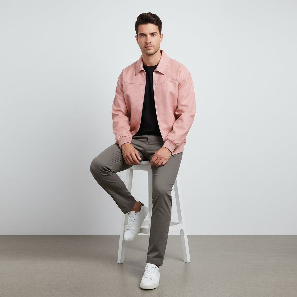 Men’s Retro Coat with Notched Lapel – Iconic American Style