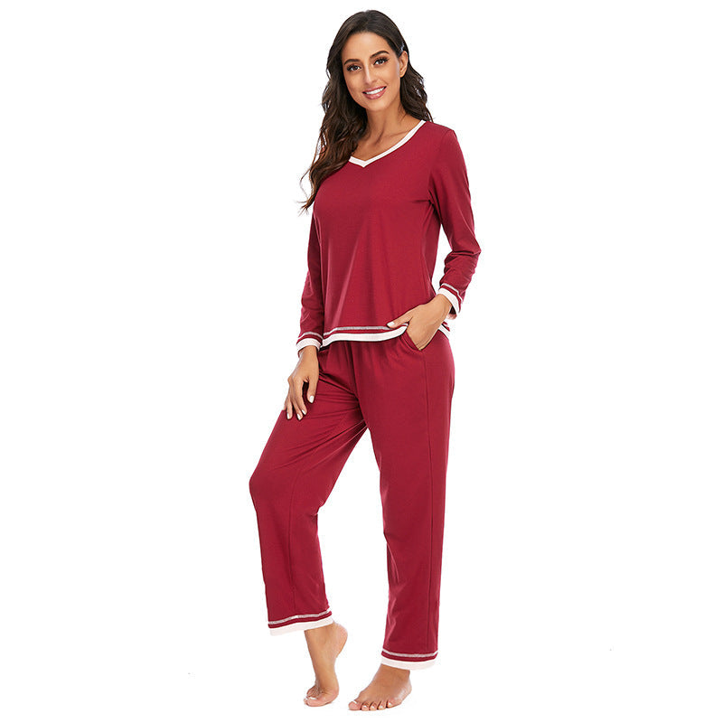 Cotton Women’s Pajama Set – Long-Sleeve Two-Piece Set
