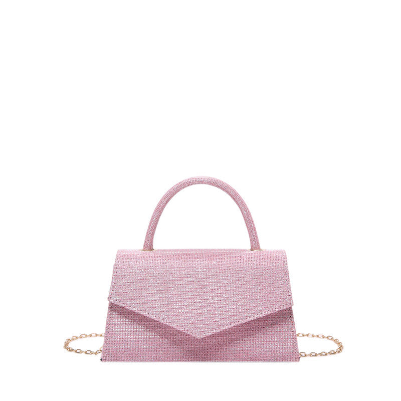 Women's Small Diamond Effect Square Handbag – Elegant Clutch
