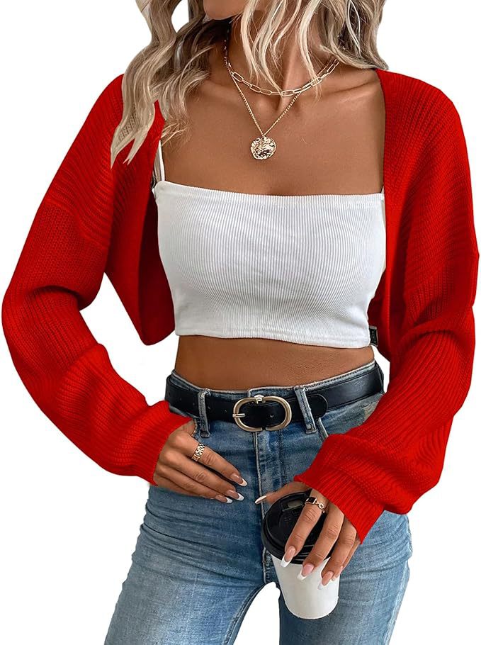 Women's Ribbed Cardigan – Short Open Fit