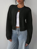 Women's Knit Cardigan – Slim Fit Short Cut