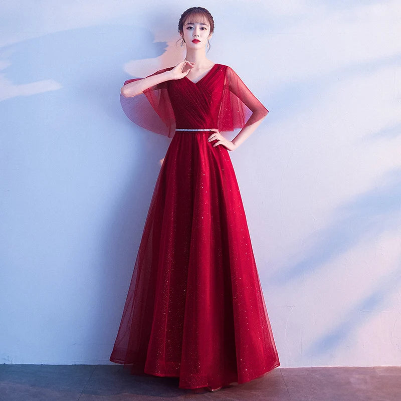 Women's Evening Maxi Dress – Flowing Princess Fit