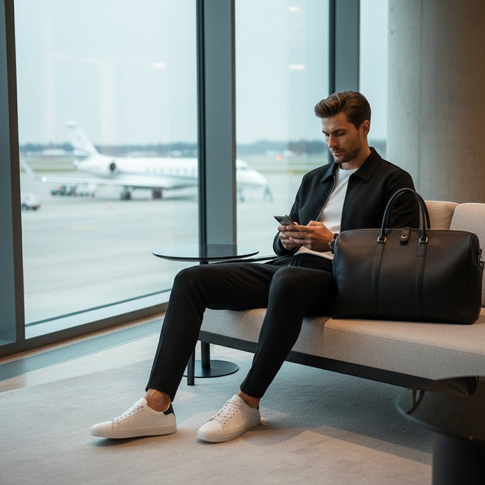 Men's Jacket and Pants Set in Cotton Blend – Slim Fit