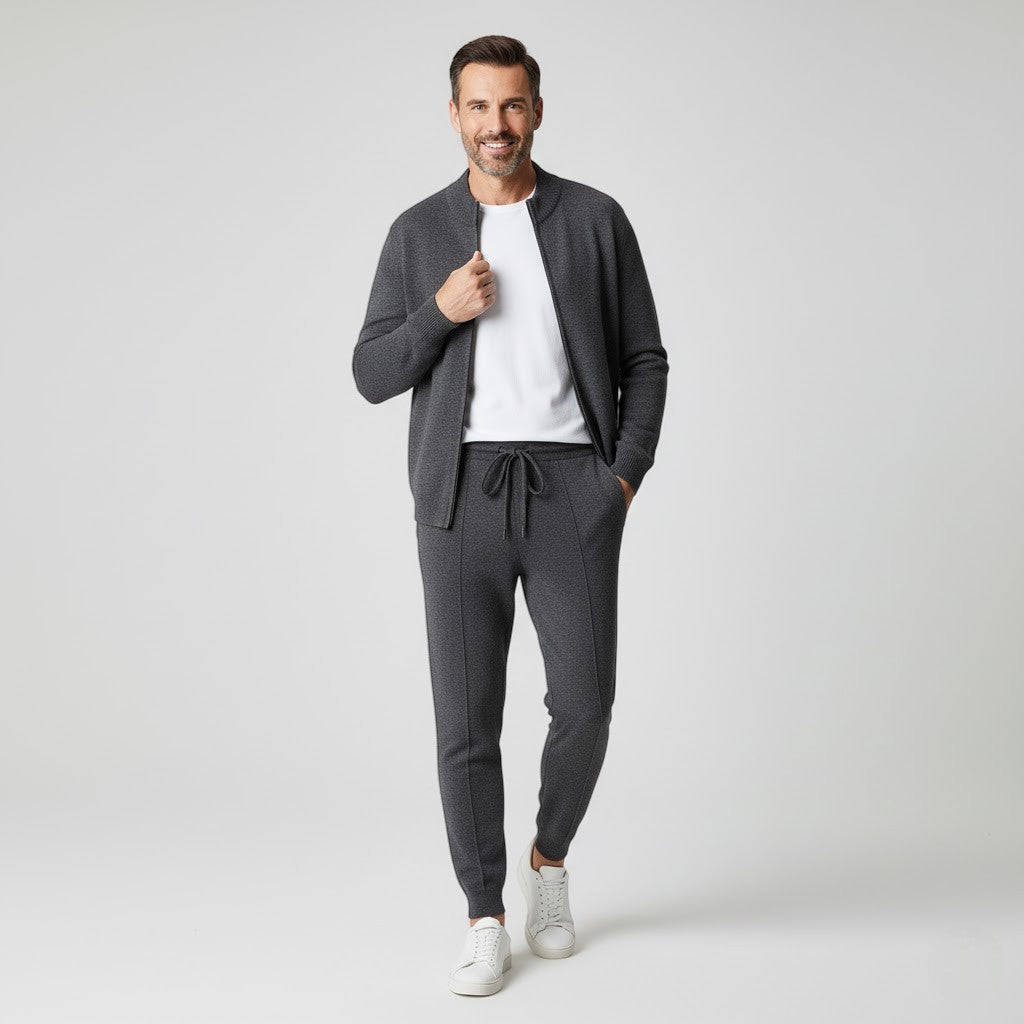 Men's wool knit set – relaxed slim fit