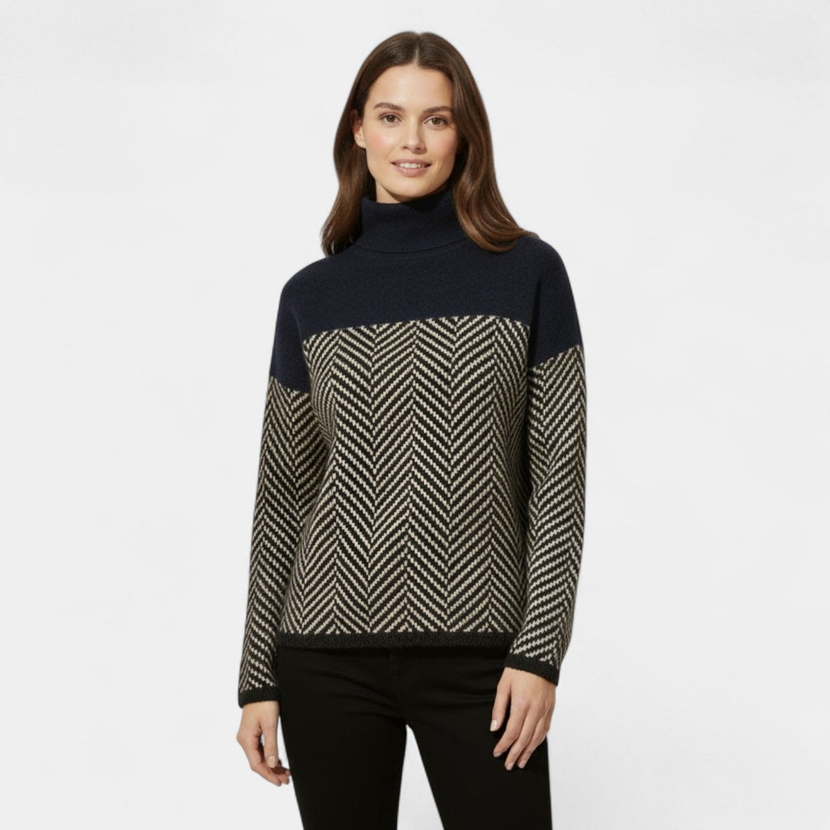 Riche | Women's 100% Wool Turtleneck Sweater