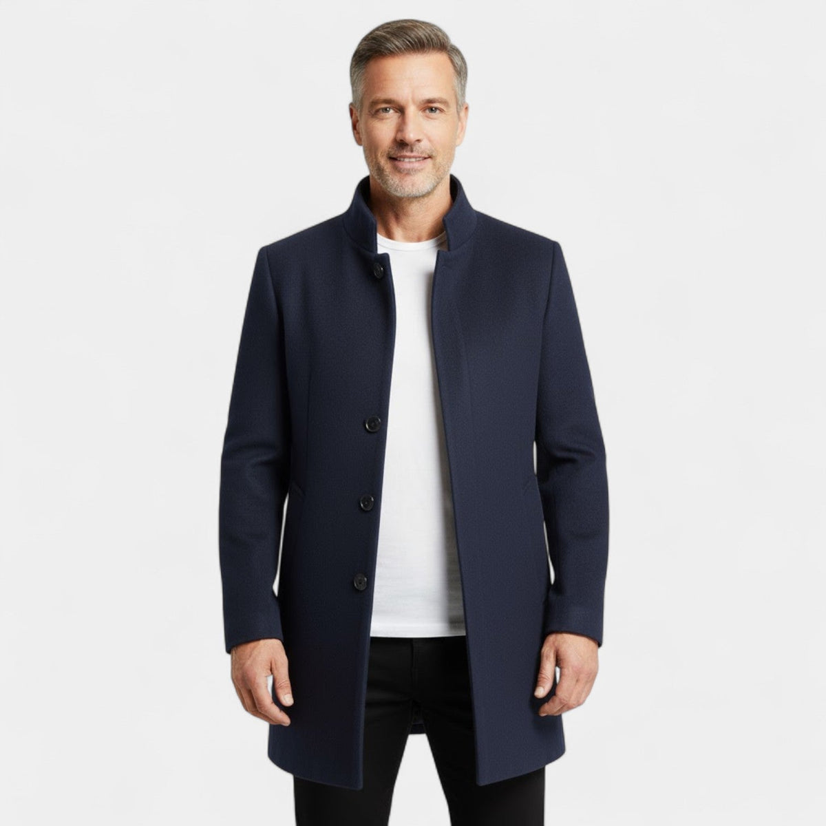 Calder Mayne | Men's Wool Coat – Long Elegant Trench
