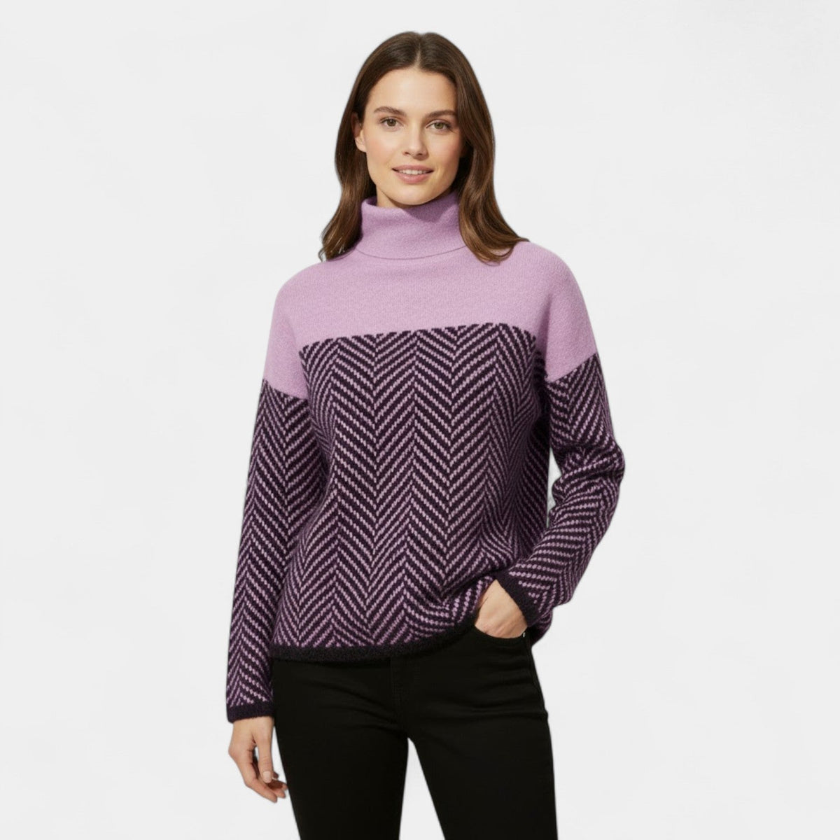 Riche | Women's 100% Wool Turtleneck Sweater