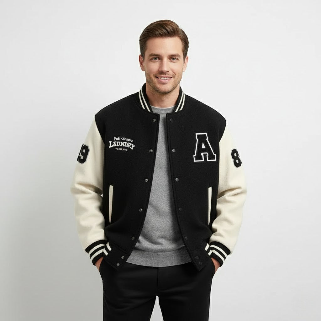 Men's Cashmere Varsity Jacket