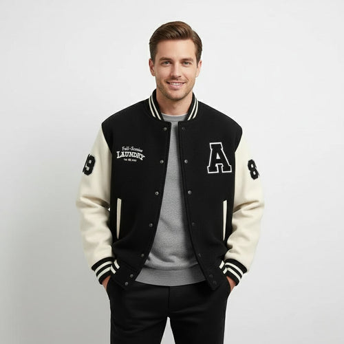 Men's Cashmere Varsity Jacket