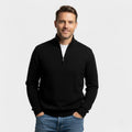 Men's Zipped Knit Sweater – Minimalist Riviera Style