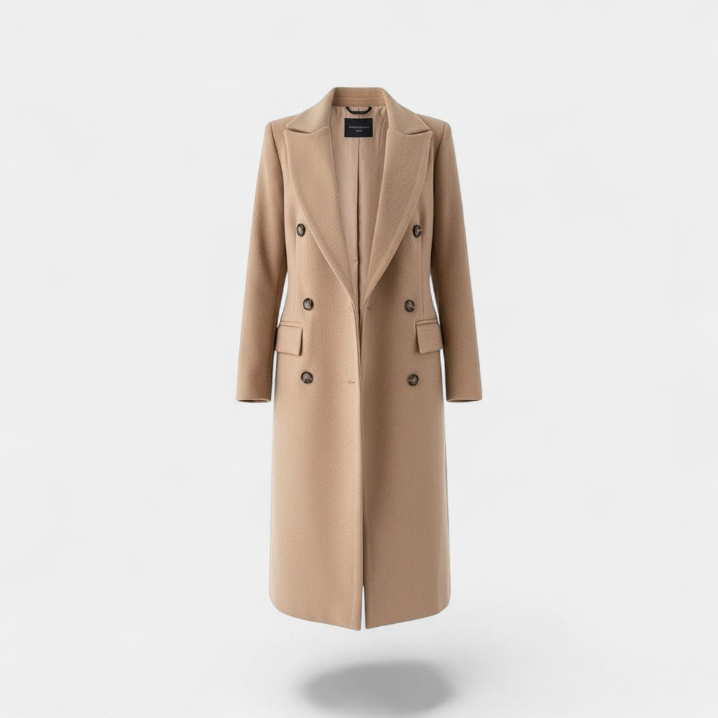 Rich | Double-Breasted Women's Coat in Blended Wool