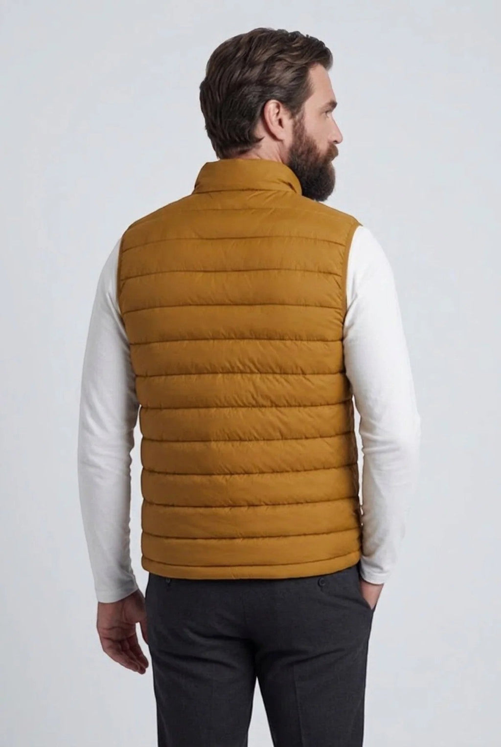 Men's Quilted Puffer Gilet – Lightweight Padded Zip Fastening