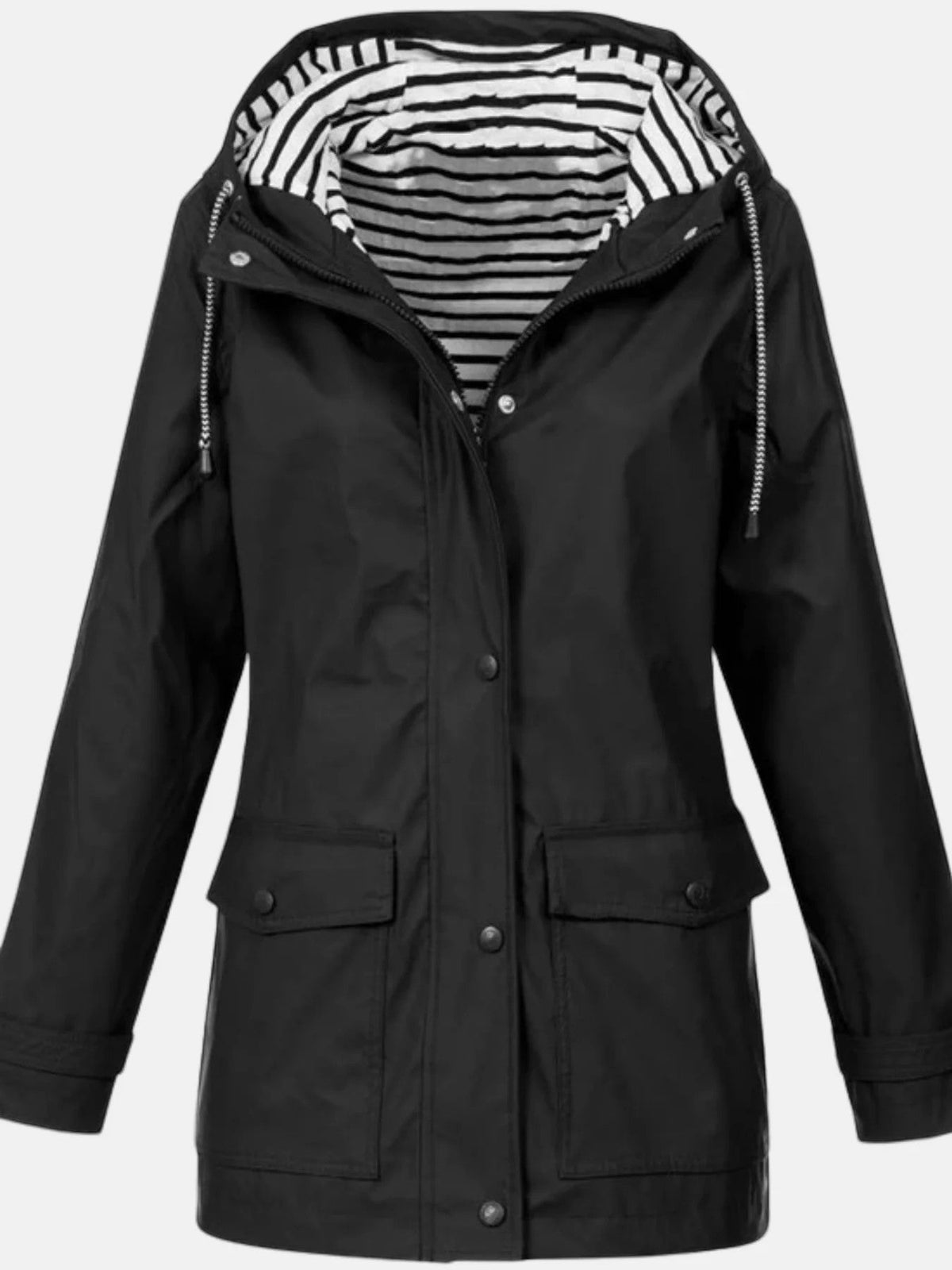 Women’s Hooded Raincoat – Lightweight Relaxed Fit | Waterproof Shell