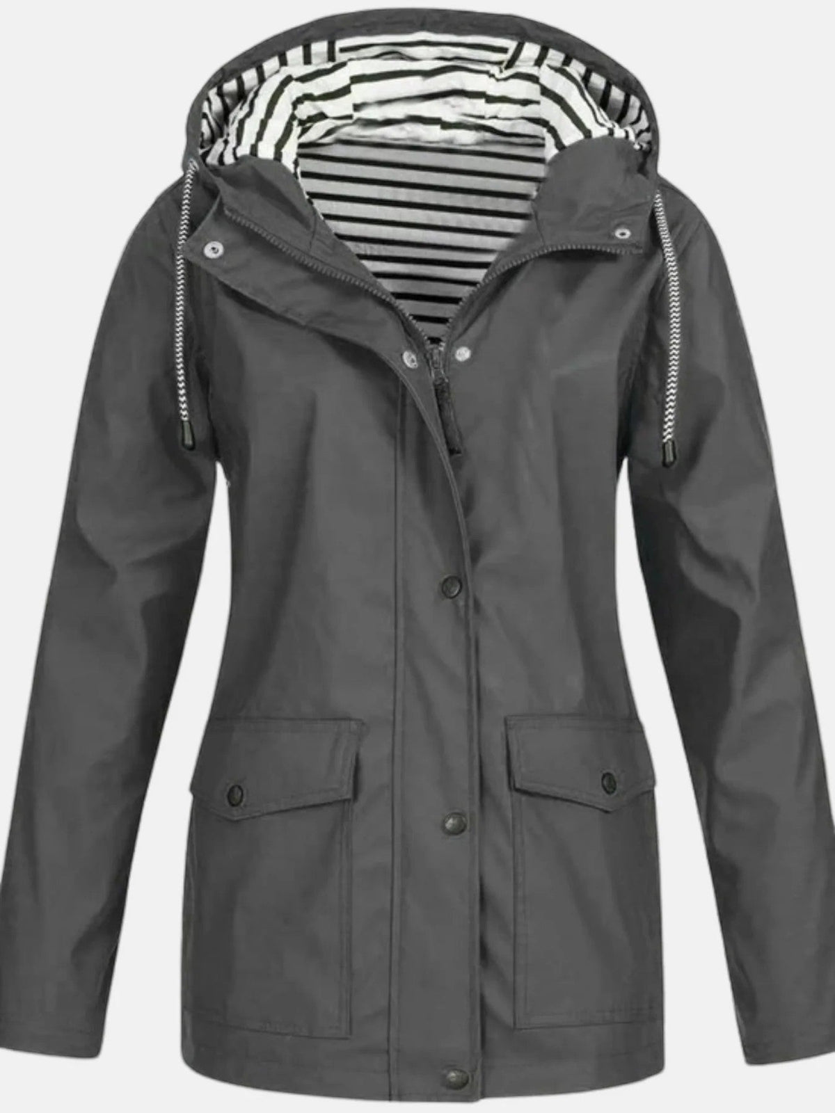 Women’s Hooded Raincoat – Lightweight Relaxed Fit | Waterproof Shell