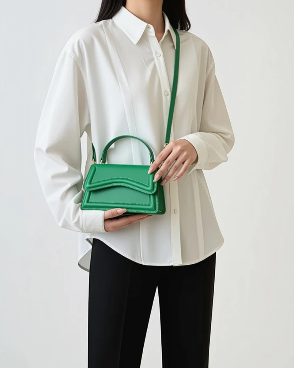 Women's mini leather crossbody bag – Compact size