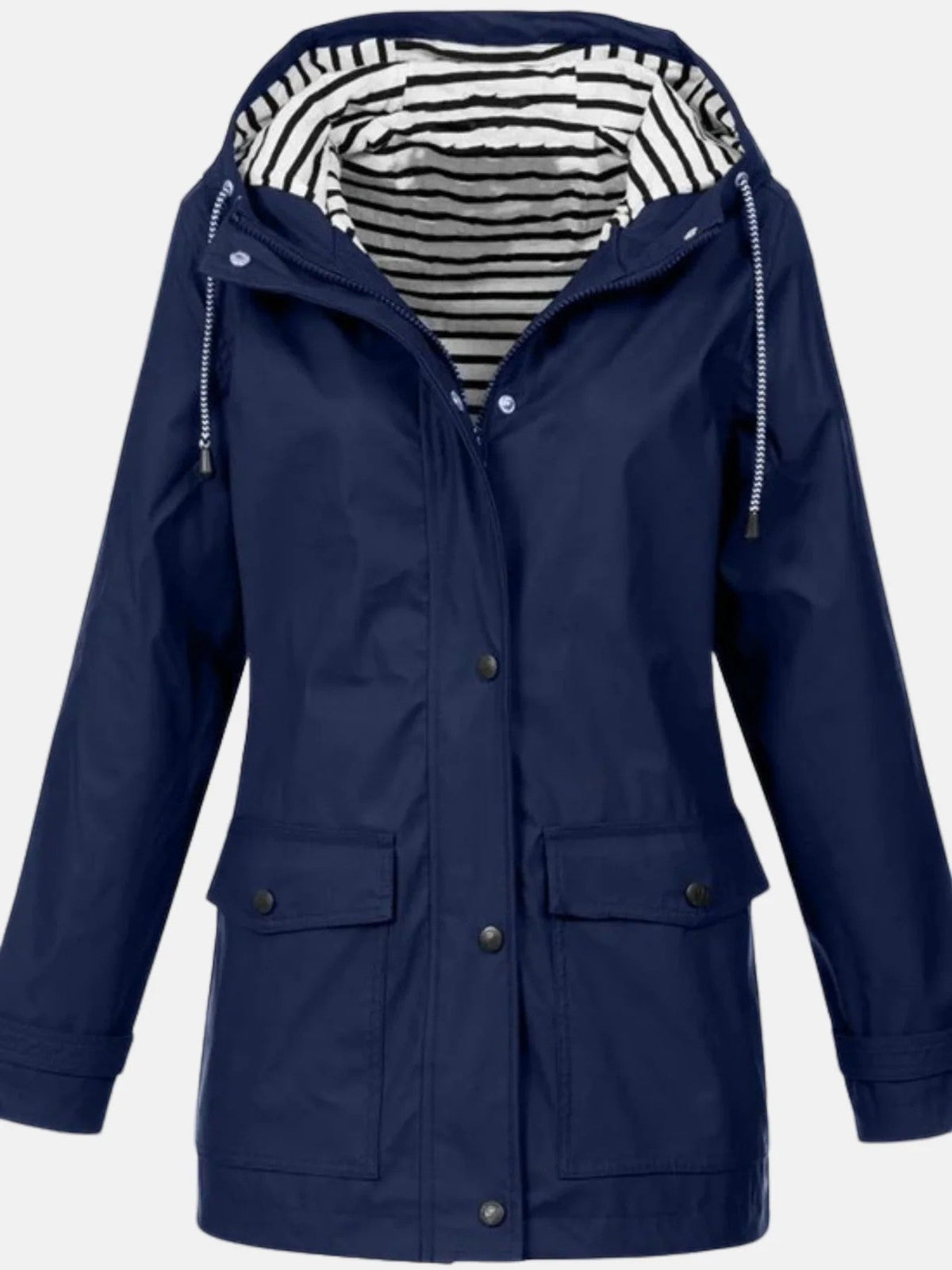 Women’s Hooded Raincoat – Lightweight Relaxed Fit | Waterproof Shell