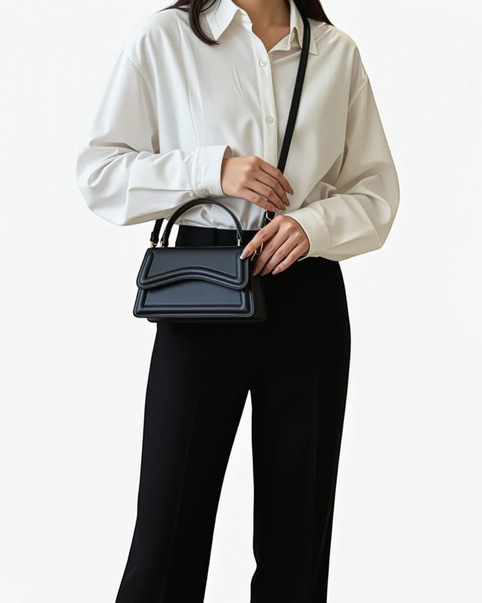 Women's mini leather crossbody bag – Compact size