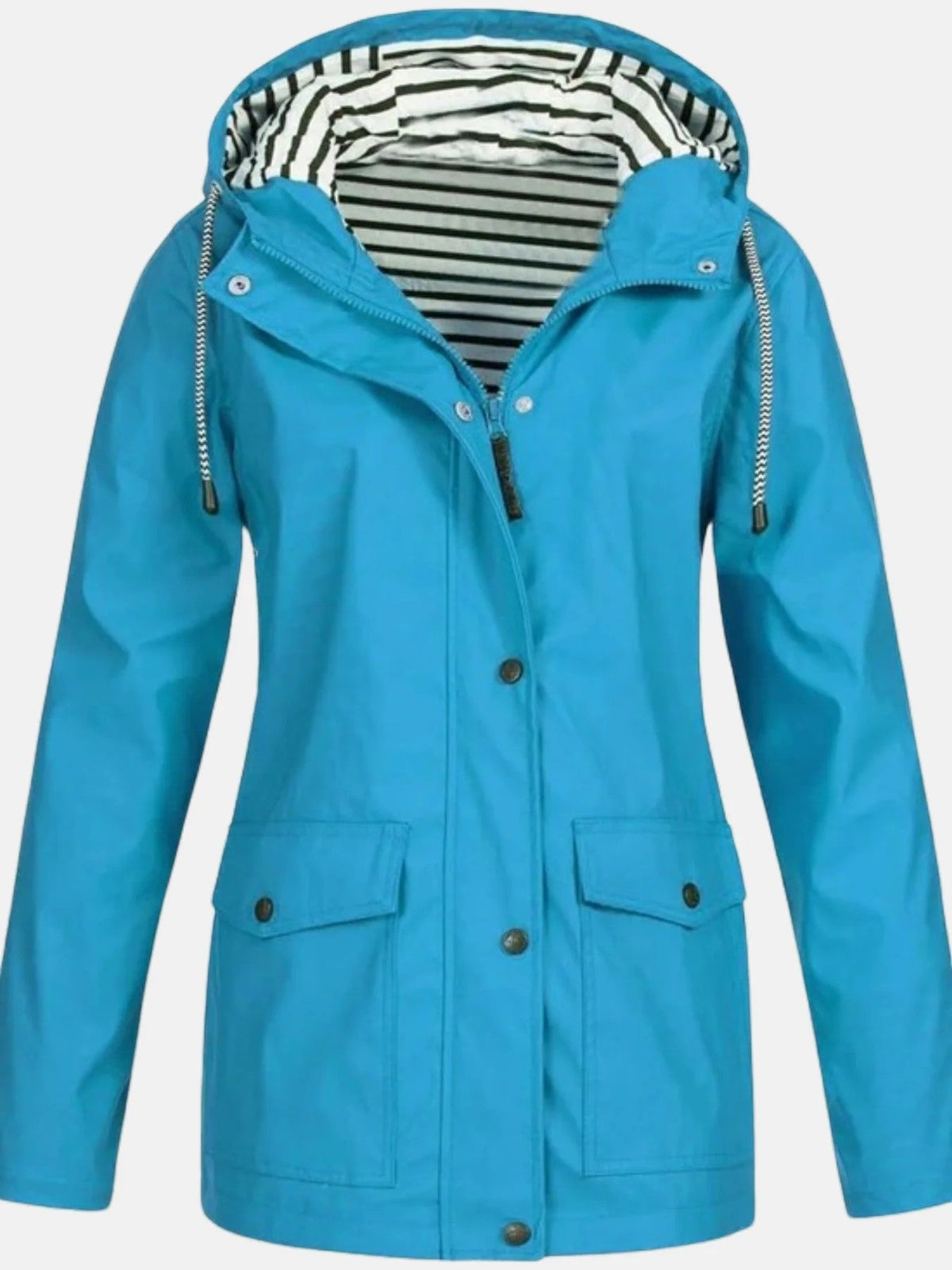 Women’s Hooded Raincoat – Lightweight Relaxed Fit | Waterproof Shell