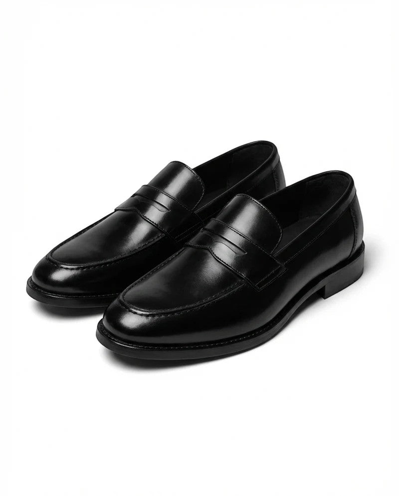 Men's leather loafers – Pointed toe, laceless