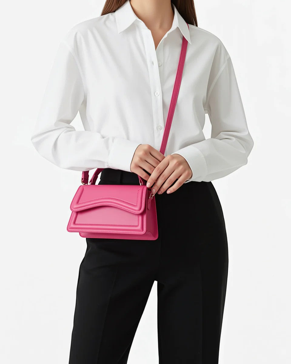 Women's mini leather crossbody bag – Compact size