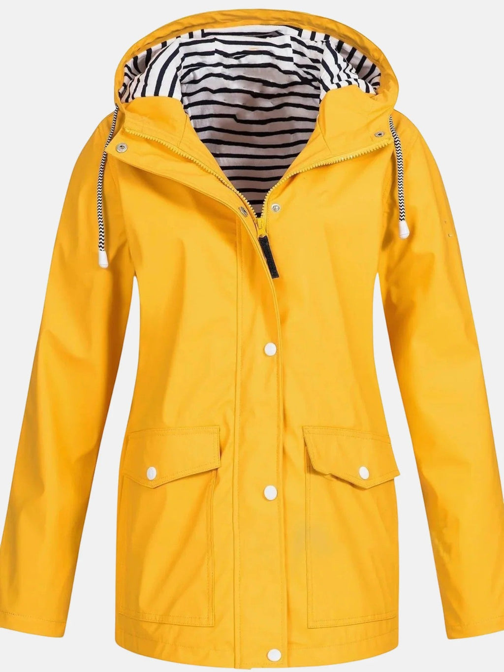 Women’s Hooded Raincoat – Lightweight Relaxed Fit | Waterproof Shell