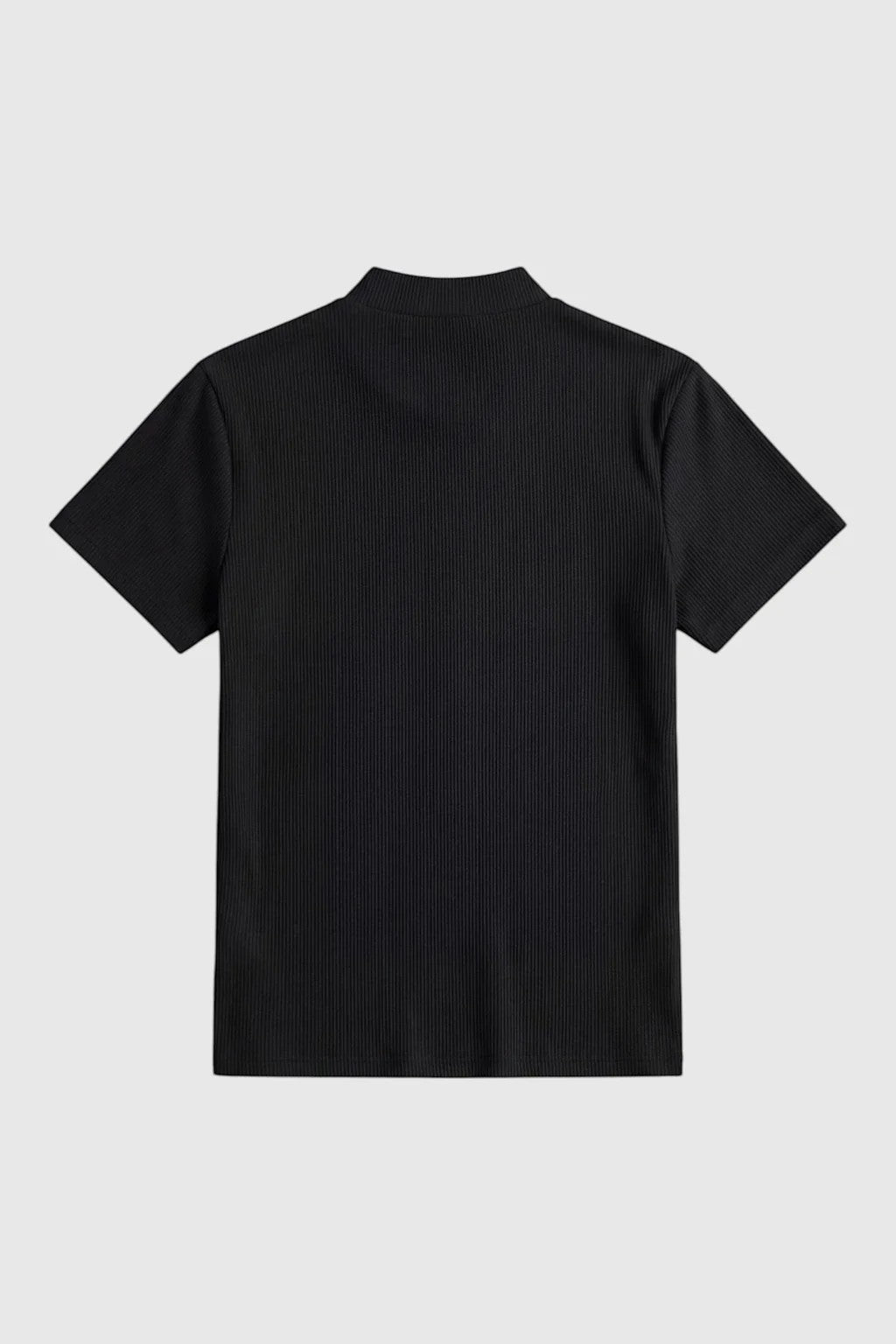 Men's Fitted Stretch T-Shirt – Slim Fit Ribbed Neck