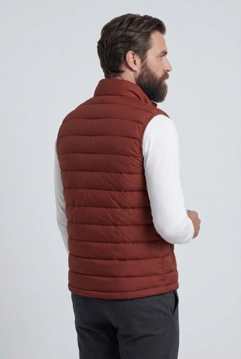 Men's Quilted Puffer Gilet – Lightweight Padded Zip Fastening