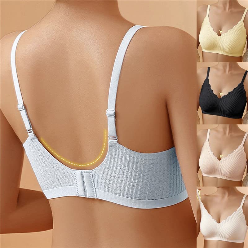 Women's seamless non-wired bra – comfortable lace support