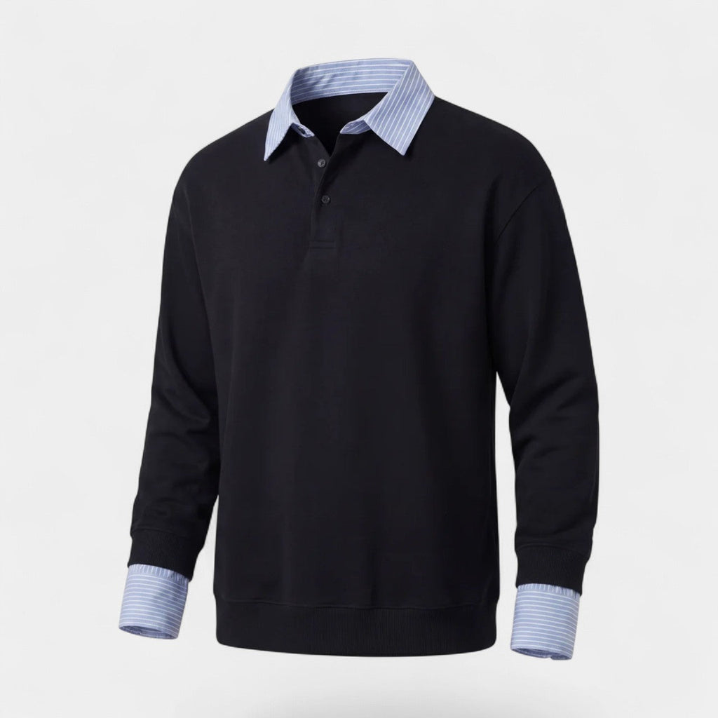 Men's fleece-lined knit sweatshirt – relaxed fit