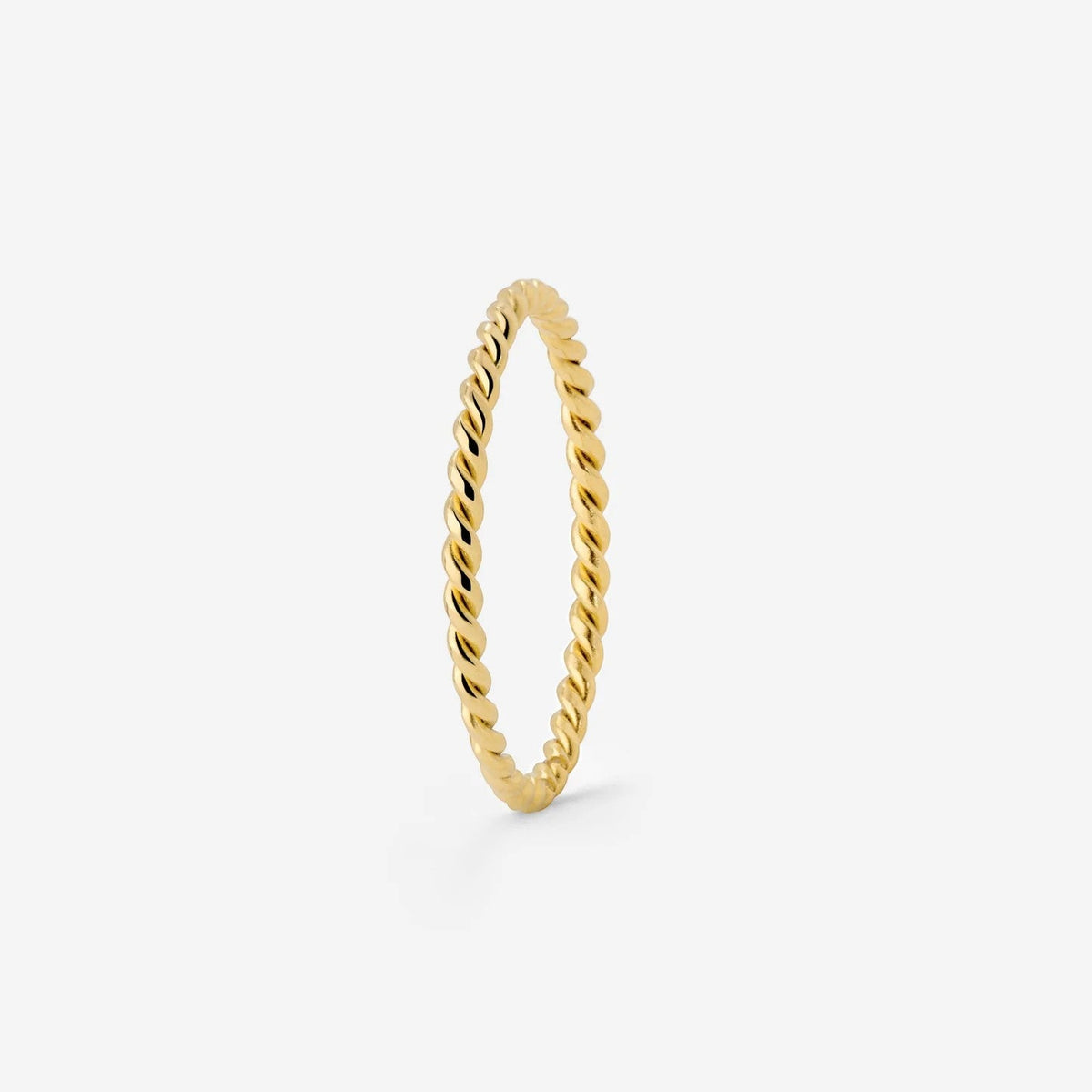 Women's Titanium Steel Ring – Twisted Rope Style Band