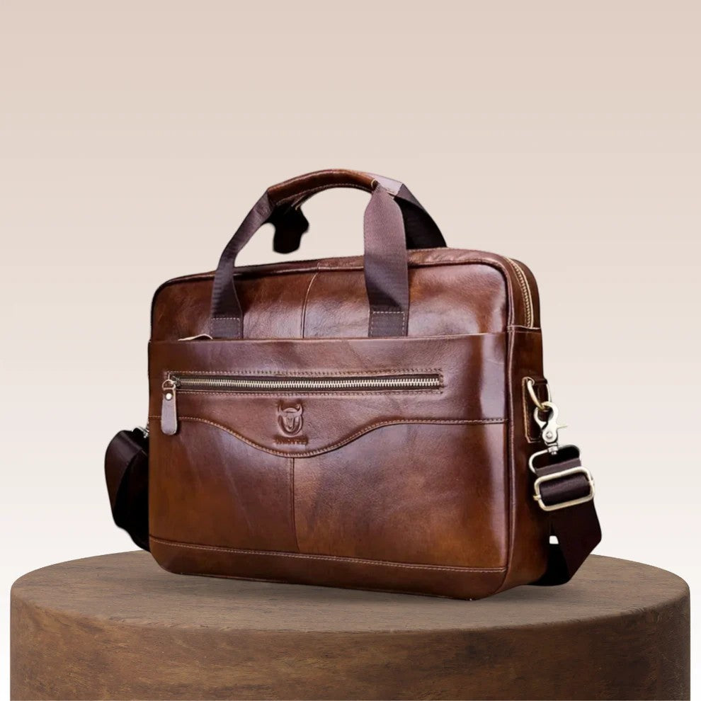 Calder Mayne | Men's Cowhide Messenger Briefcase