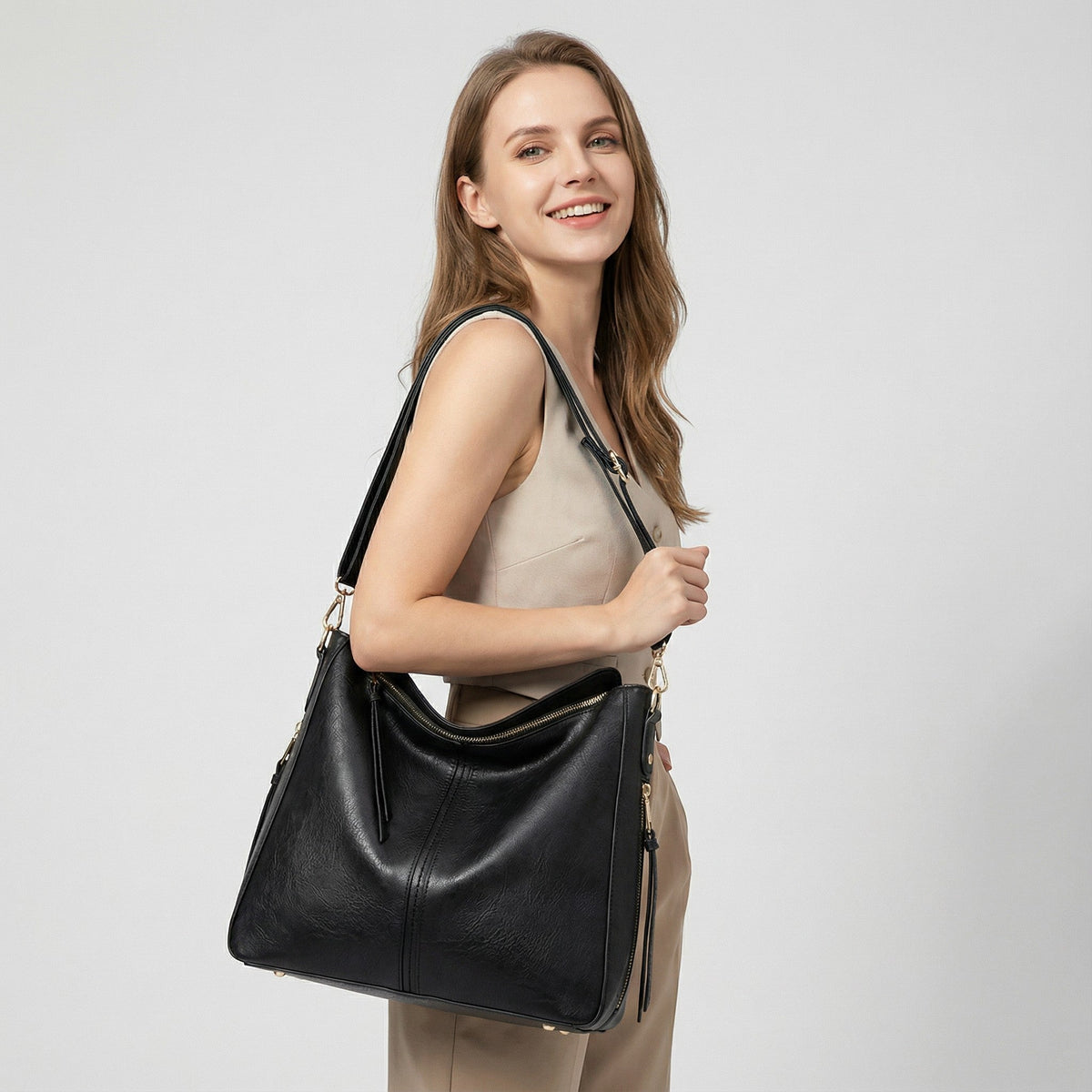 Calder Mayne | Fine leather women's hobo bag