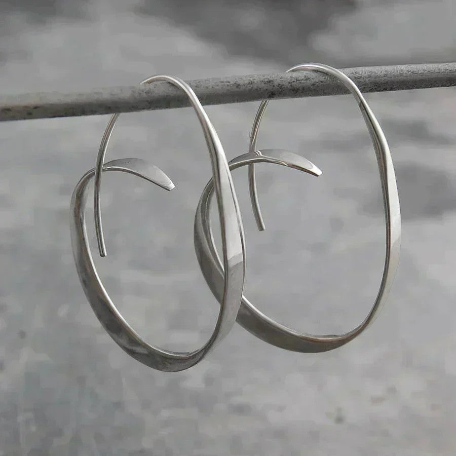 Calder Mayne | Women's Spiral Hoop Earrings