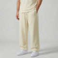 Men's straight-cut cotton trousers – Relaxed fit with drawstring
