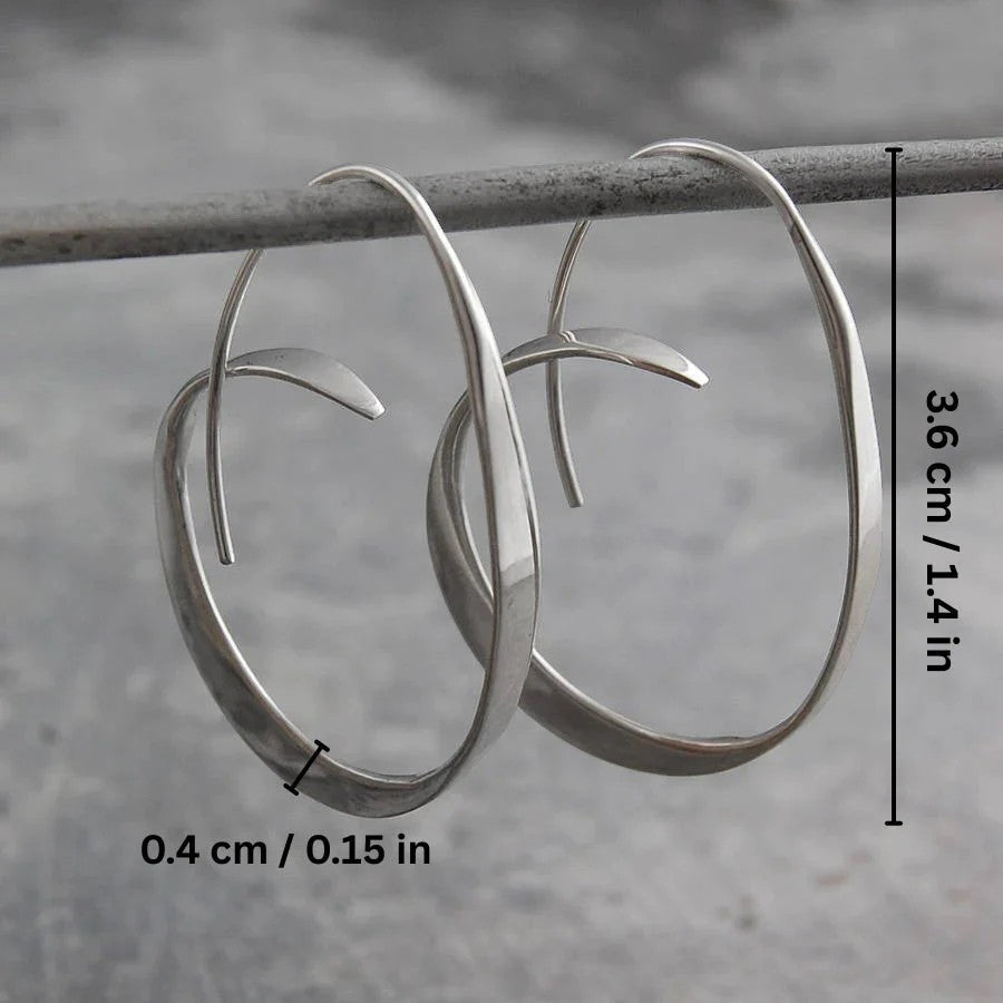 Calder Mayne | Women's Spiral Hoop Earrings