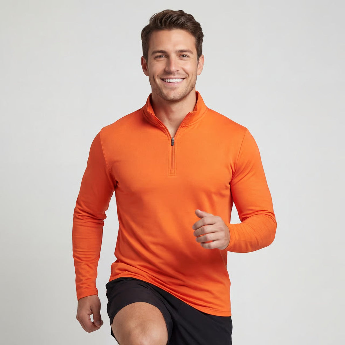 Men's Quarter Zip Long Sleeve – Minimalist Athletic Layer
