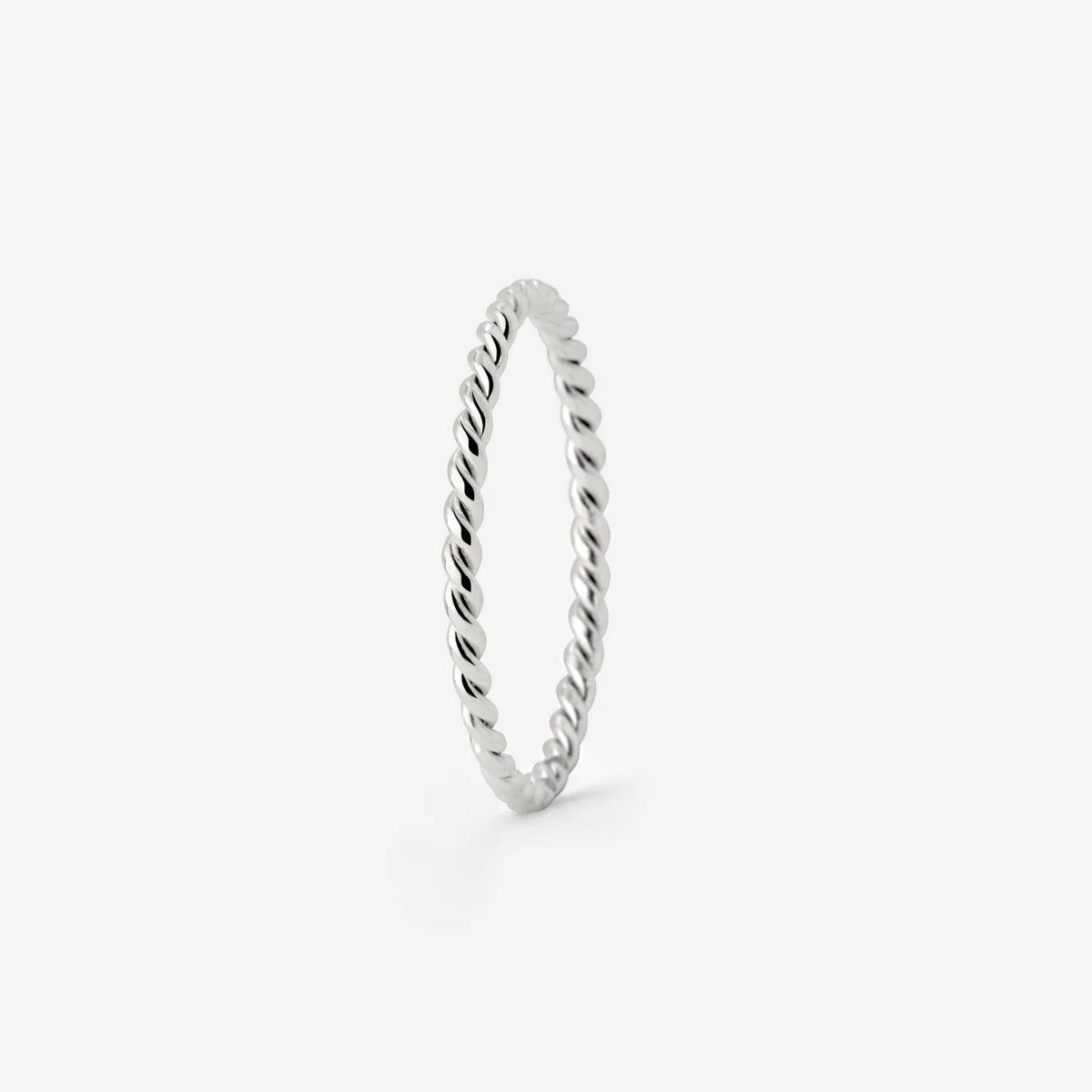 Women's Titanium Steel Ring – Twisted Rope Style Band