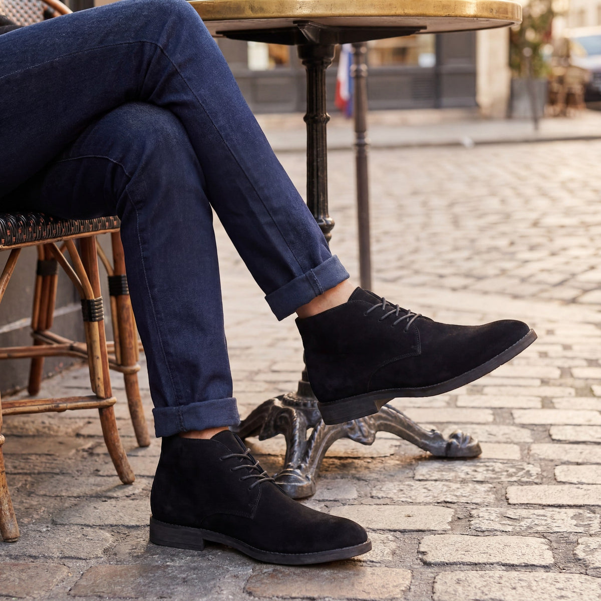 Men's High Suede Boots – Robust, Versatile, Timeless