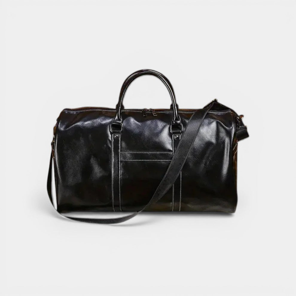 Calder Mayne | Men's Leather Weekender Travel Bag