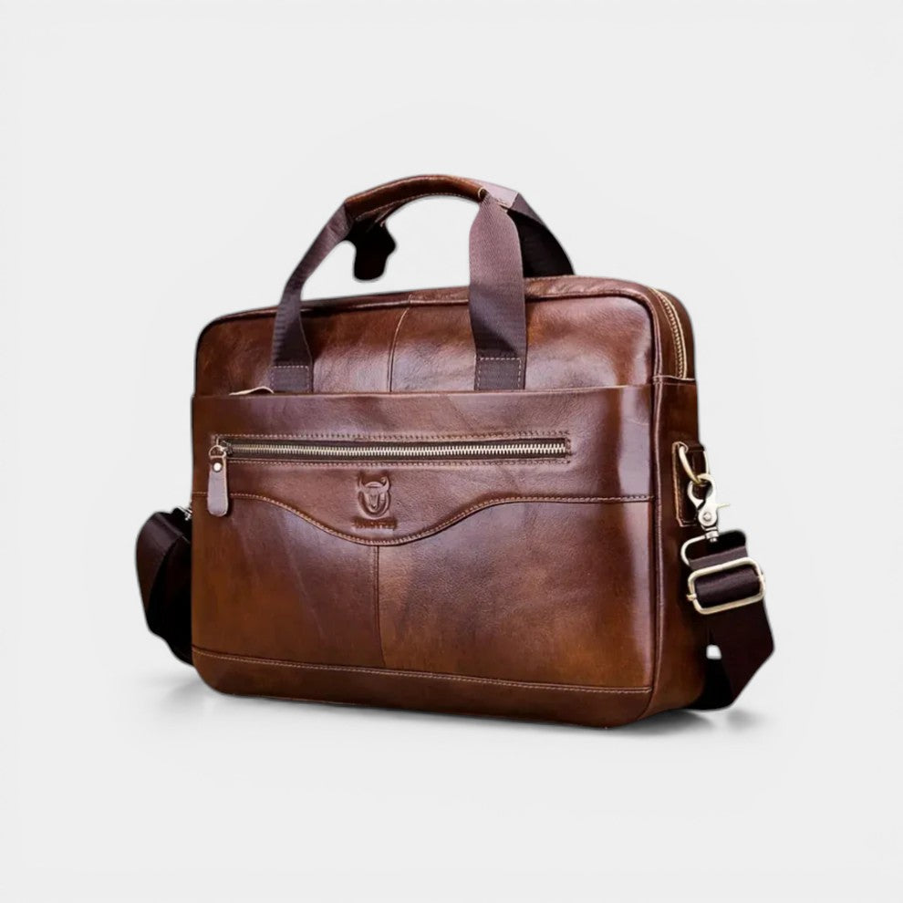 Calder Mayne | Men's Cowhide Messenger Briefcase