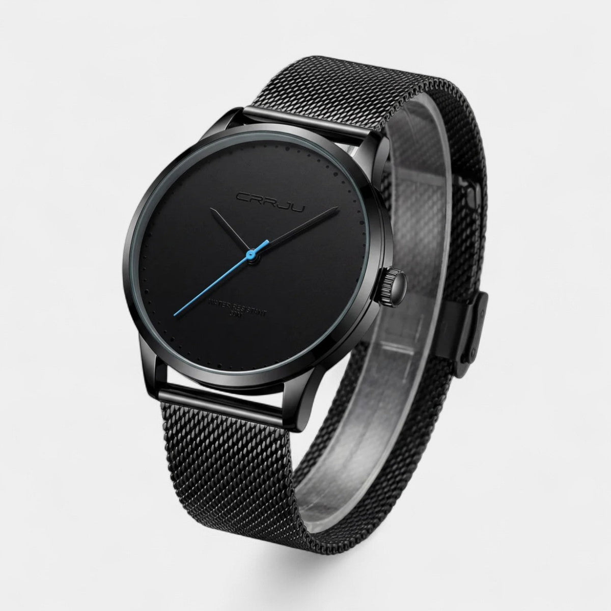 Men's Quartz Watch Stainless Steel Mesh – Minimalist Round Dial