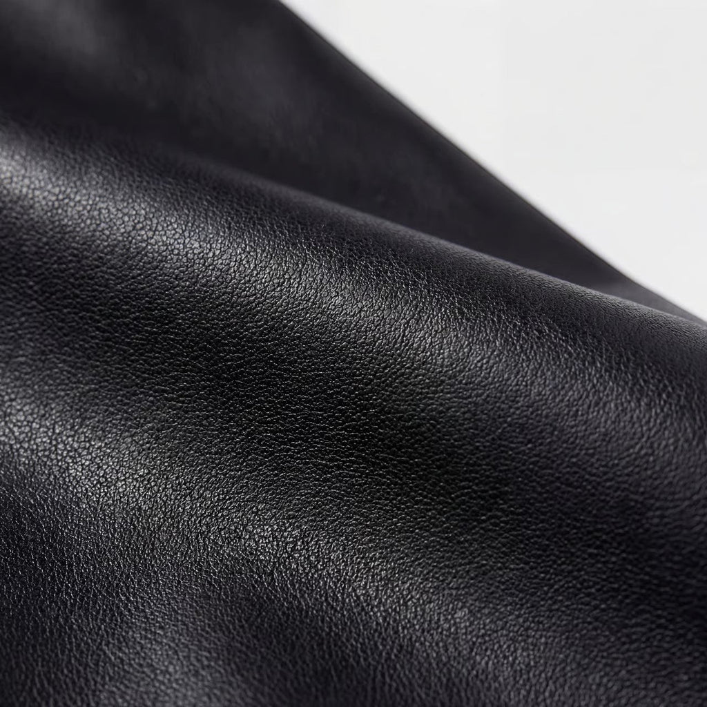 Women's matte leather jacket – Relaxed short fit