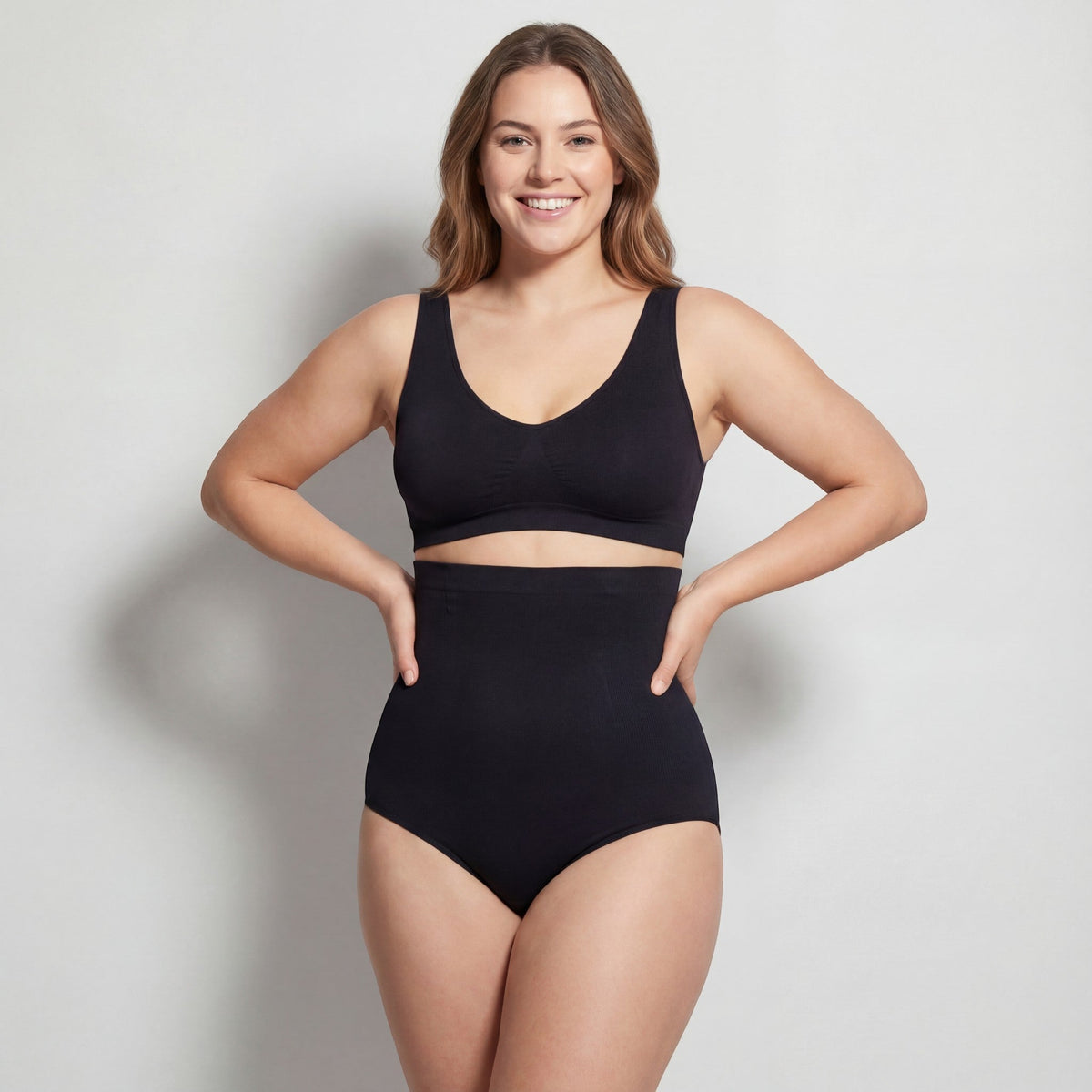Women's nylon shaping underwear – High-waisted sculpting cut
