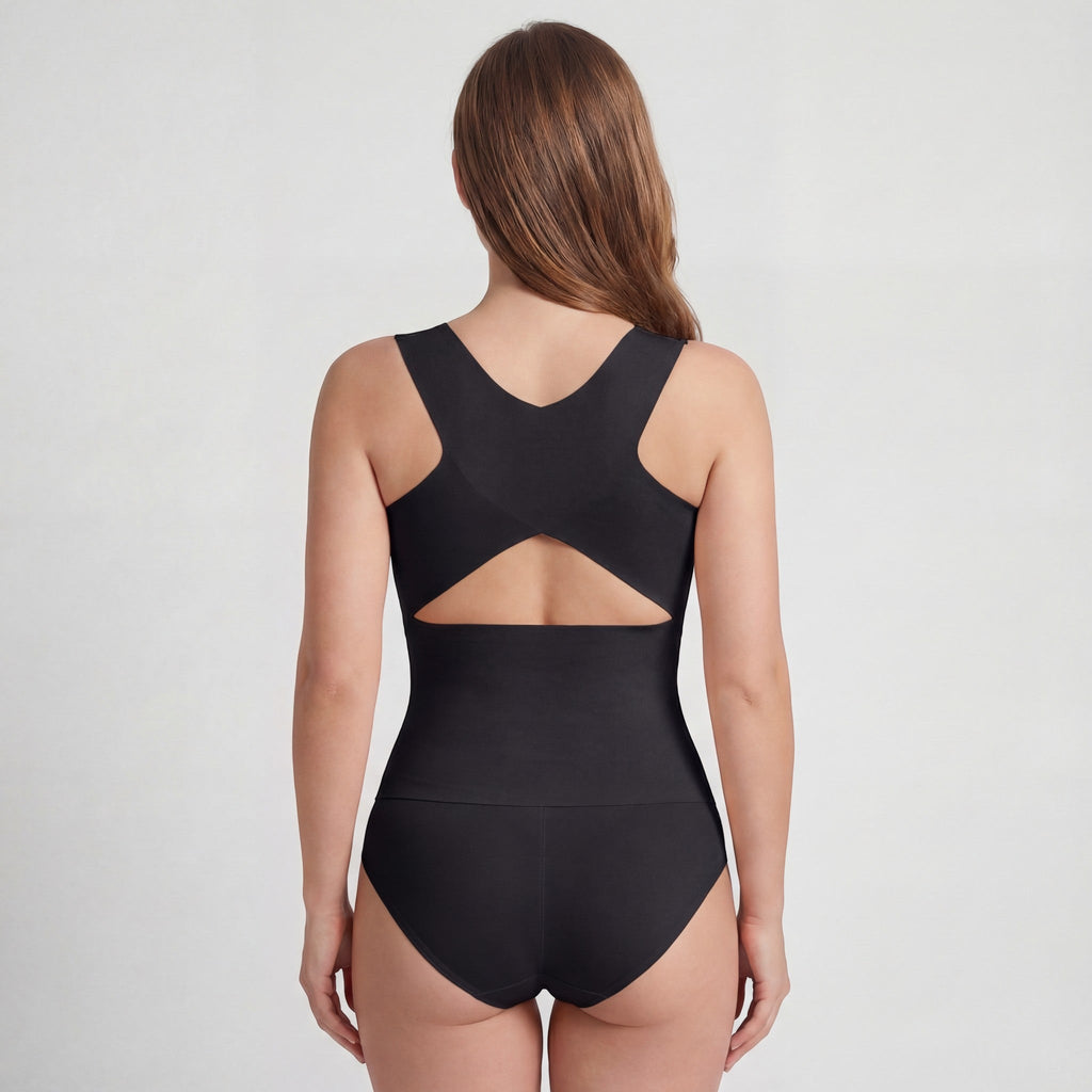 Women's Nylon Shaping Vest - Firm Sculpting Compression