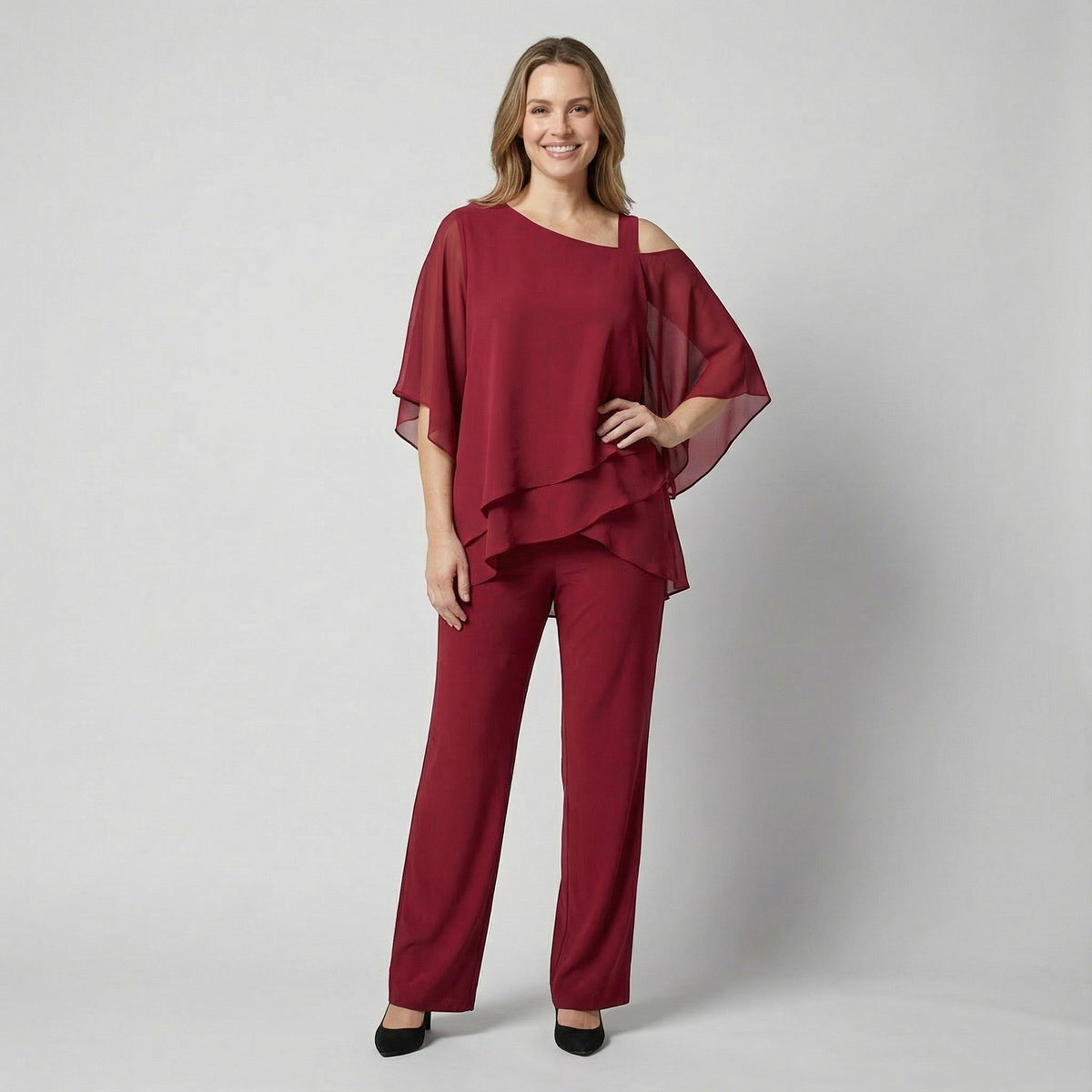 Women's Batwing Top and Pants Set – Relaxed Fit